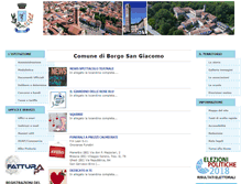 Tablet Screenshot of comune.borgosangiacomo.bs.it